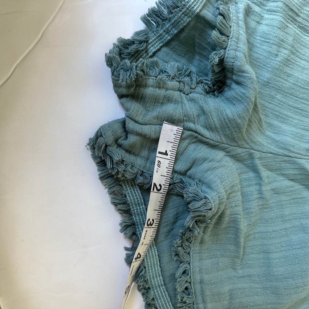 Madewell Blue Beach Porte Fringe Cover-Up Shorts - Picture 6 of 8